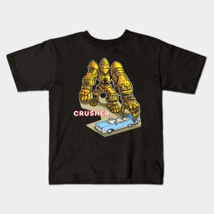 Dieselpunk giant robot Kids T-Shirt